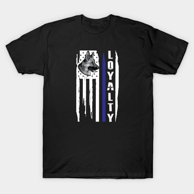 K-9 Loyalty T-Shirt by KC Happy Shop